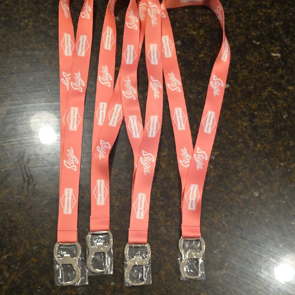4 Happy Dad Suga Pink Lanyards With Bottle Openers New